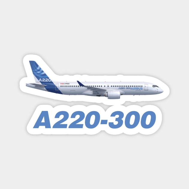 Airbus A220-300 Magnet by Avion