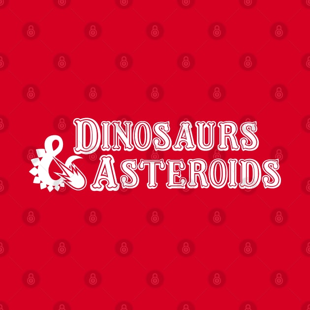 Dinosaurs and asteroids-pen and paper parody by ntesign