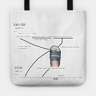 Sandal=Sock Tote