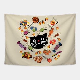 Retro Vintage Halloween Tapestry