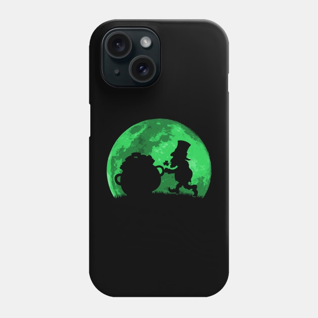 Leprechaun Moon Phone Case by nickbeta