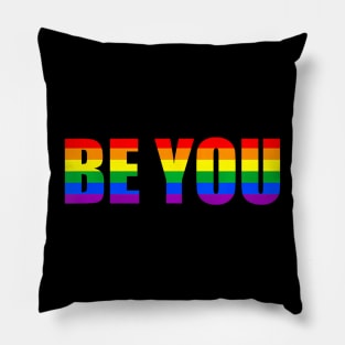 Be You Lgbt Flag Gay Pride Month Transgender Pillow