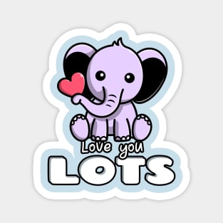 Love You Lots - Elephant Magnet