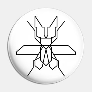 Trendy one line geometric design of insect bug Pin