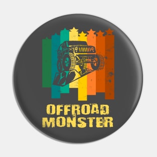 Offroad Monster Jeep gift Pin
