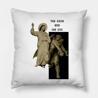 Good and Evil - Jesus vs. the Devil Pillow