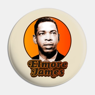 Retro Elmore James Tribute Pin