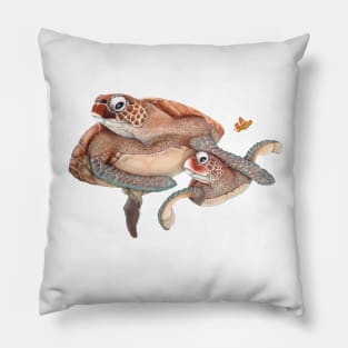 Sea Turtle Love Pillow