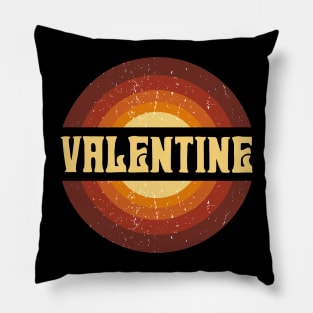 Vintage Proud Name Valentine Birthday Gifts Circle Pillow