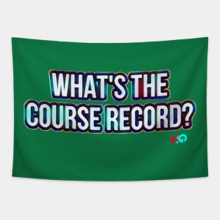 What’s the Course Record? : Hipster Golf Tapestry