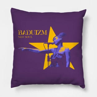 Baduizm Star Neon Purple Pillow