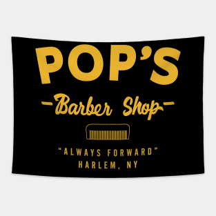 Pop's Barber Shop Tapestry