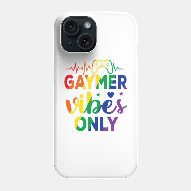 Gamer Vibes Only Gaming Funny Video Games Gifts for Nerd gamers Phone Case by shamyin