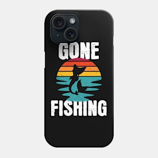 Gone Fishing Mermaid Sunset Phone Case