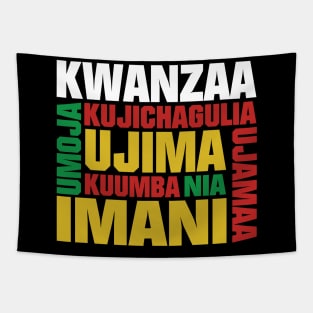 Kwanzaa 7 Principles Tapestry