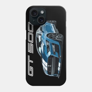 GT500 PERFOMANCE BLUE SHELBY COBRA Phone Case