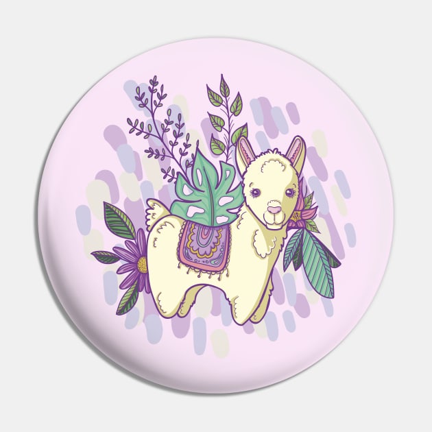 Laura the Llama Pin by MareveDesign