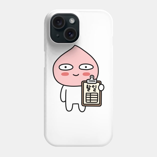 Apeach To Do List | Time to Get Stuff Done Phone Case by smileyfriend