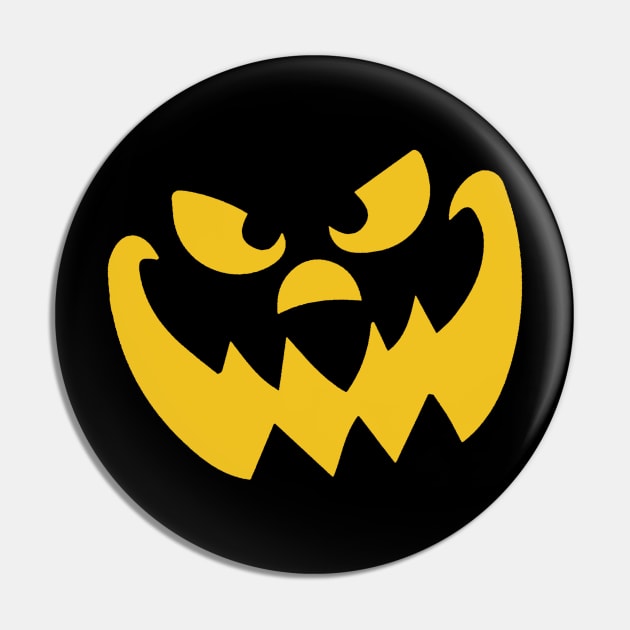 Pumpkin Smiley Face Pin by NotoriousMedia