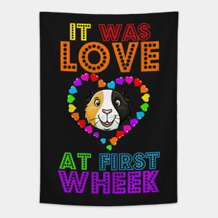 It Was Love at First Wheek Tapestry