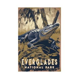 Everglades National Park Vintage Travel  Poster T-Shirt