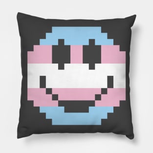 Trans Pride Pixel Smile Pillow