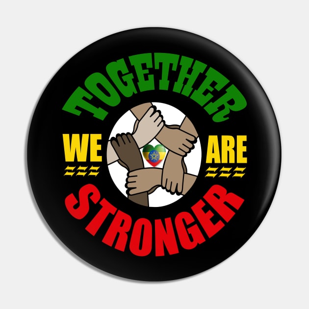 Together we are Stronger, Unity, Peace & Love Pin by alzo