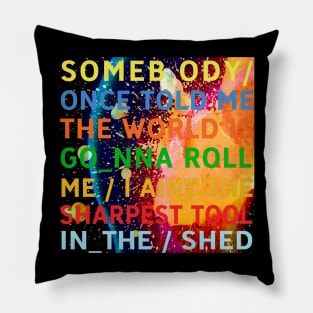 Smash Mouth / In Rainbows Mashup Design Pillow