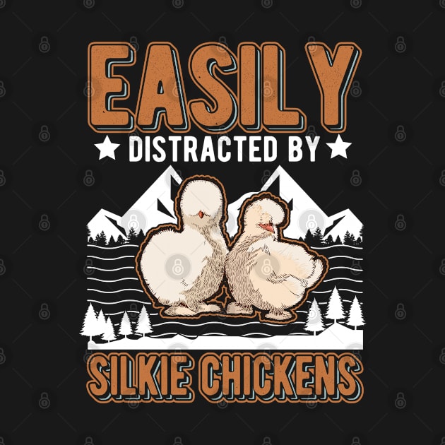 Easily Distracted By Silkie Chicken's Chicken by favoriteshirt