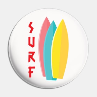 SURF T-Shirt Pin