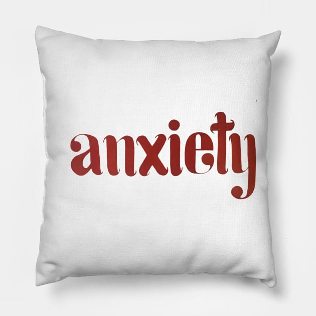 Anxiety Pillow by stupidpotato1