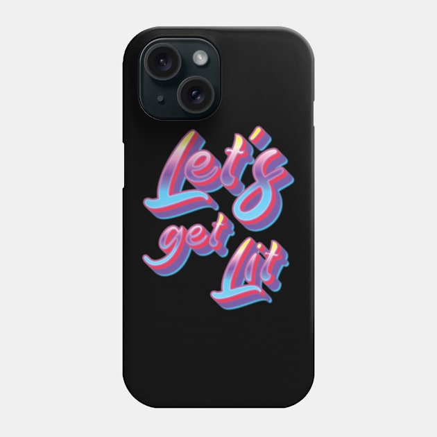 Let's Get Lit - Christmas Phone Case by Whimsical Thinker