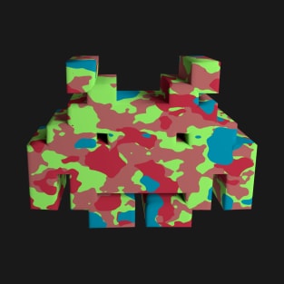 3D Alien - Camouflage T-Shirt