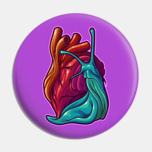 Cardio Gastropod Pin