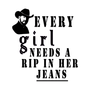 every girl needs a little rip in her jeans yellowstone T-Shirt