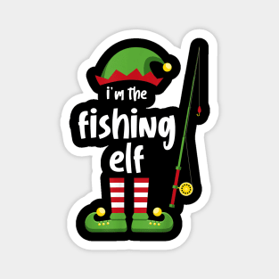 I'm The Fishing Elf Family Matching Group Christmas Gift Magnet