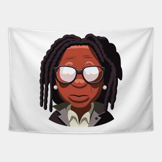 Whoopi Goldberg Tapestry by vectrus