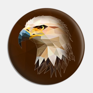 Low Poly Eagle Pin