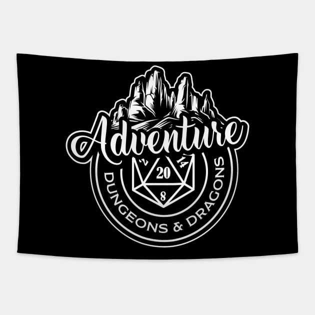 DnD Design Adventure Tapestry by OfficialTeeDreams