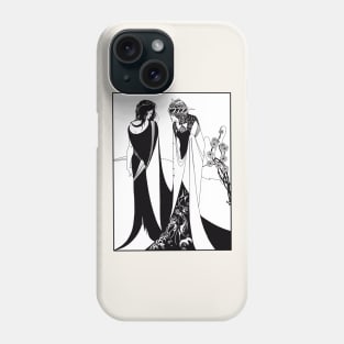 Salome and her mother (black on white) Phone Case