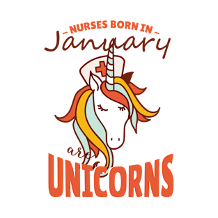 January Nurse Unicorn T-Shirt