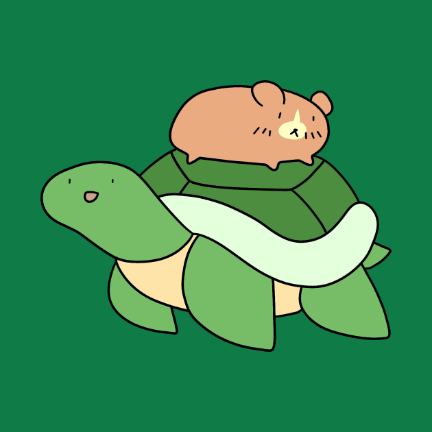 Hamster and Turtle by saradaboru