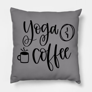 Yoga and Coffee Pillow