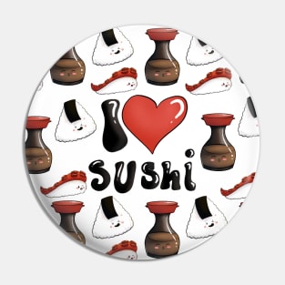 Sushi Love Pattern | Kawaii Style Pin