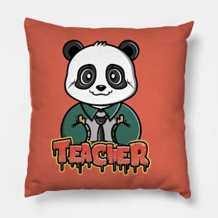 Cute Teacher Panda Pillow