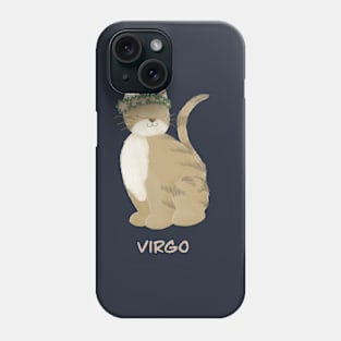 Virgo cat zodiac sign Phone Case