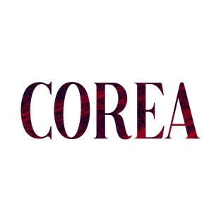 Corea - Simple Typography Style T-Shirt