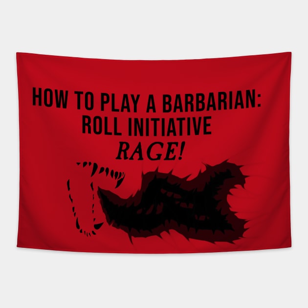 Barbarian Rage Tapestry by Arcane Impact