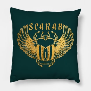 Pharaonic Scarab: Ancient Egypt Pillow