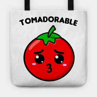 Adorable red Kawaii Tomato called Tomadorable Tote